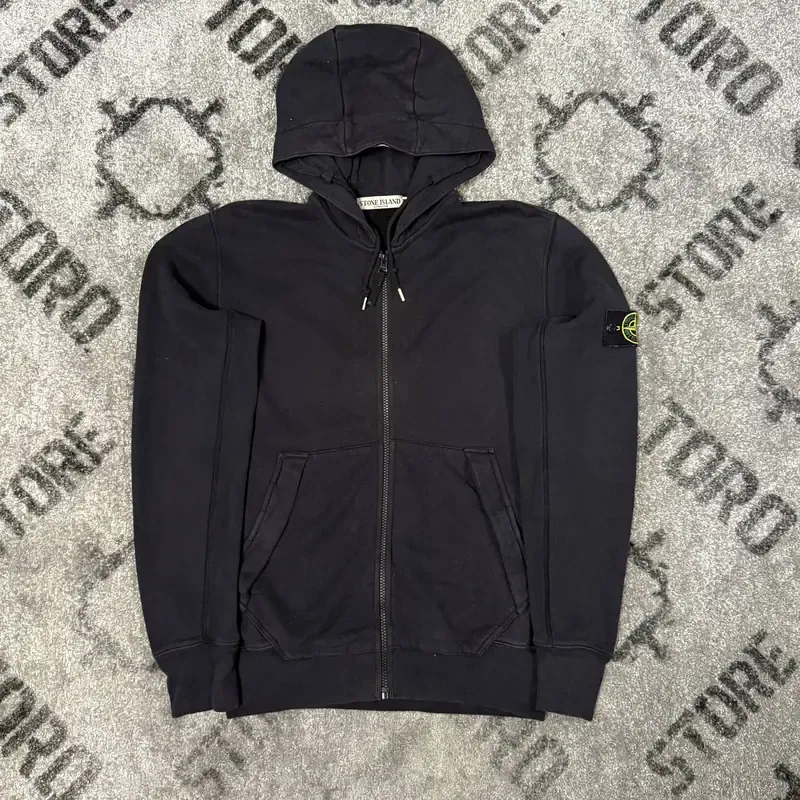 Зип-худи Stone Island чёрное